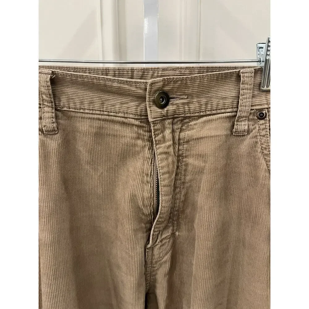 J Crew Beige Corduroy Matchstick Low Rise Straight Leg 40x34 Pants
